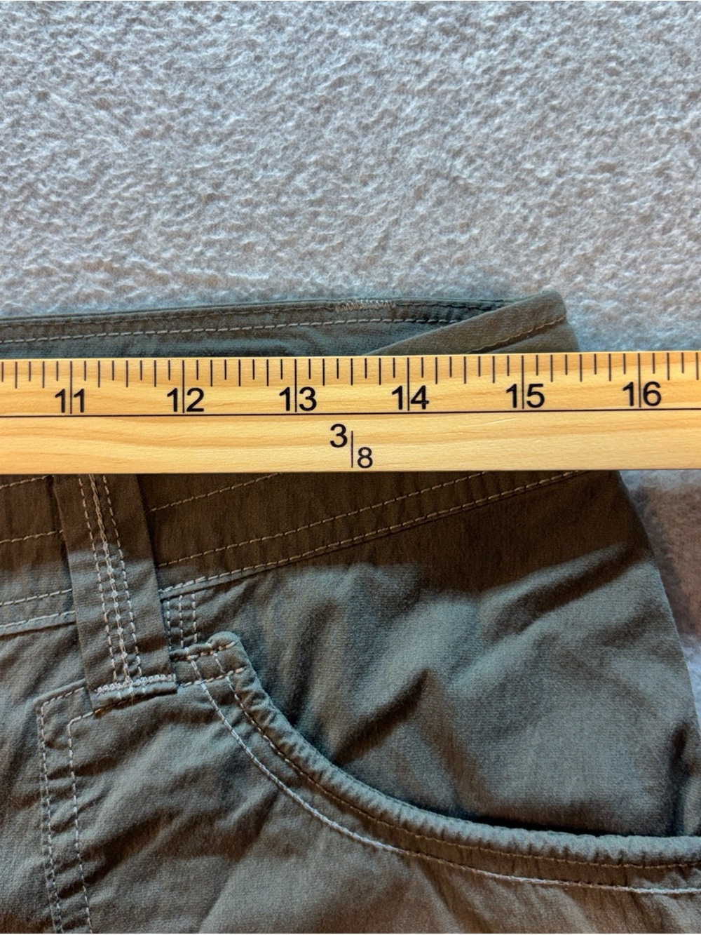 Kuhl Skirt Size 6 Khaki Cargo Pockets Drawstring Utility Hiking Stretch Green - Picture 3 of 7